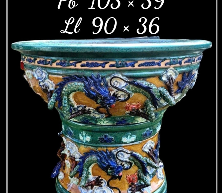 Chậu Gốm Tứ Linh Cao Cấp 